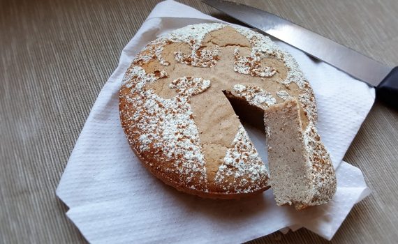 Tarta elaborada con harina de almendras